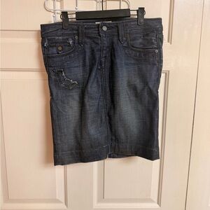 VTG Y2K 2008 Jimmy Taverniti Janis Denim Skirt Punk Boho